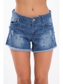 Jeansshorts mit Perlen 21577 – Online-Shop – Boutique